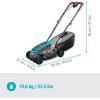 Gardena set tondeuse à gazon sans fil PowerMax 37/36V P4A, prêt à l’emploi: Tondeuse <350 m², largeur coupe 37 cm, volume bac 45 l, rég. central haut. coupe, moteur PowerPlus mode éco (14638-20)(32cm (année du modèle 2024))