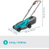 Gardena set tondeuse à gazon sans fil PowerMax 37/36V P4A, prêt à l’emploi: Tondeuse <350 m², largeur coupe 37 cm, volume bac 45 l, rég. central haut. coupe, moteur PowerPlus mode éco (14638-20)(30cm)