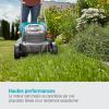 Gardena set tondeuse à gazon sans fil PowerMax 37/36V P4A, prêt à l’emploi: Tondeuse <350 m², largeur coupe 37 cm, volume bac 45 l, rég. central haut. coupe, moteur PowerPlus mode éco (14638-20)(32cm (année du modèle 2023))