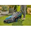 Gardena tondeuse à gazon électrique PowerMax 37/1800 G2: Tondeuse <500 m², puissance 1 800 W, largeur coupe 37 cm, volume bac 45 l, hauteur 35–65 mm, poignée ErgoTec Plus, rabattable (14637-20)