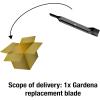 Lame de rechange Gardena : lame de tondeuse à gazon pour tondeuses électriques PowerMax 1400/32 et 34E, coupe de précision pour d&rsquo;excellents résultats de coupe, accessoires d&rsquo;origine Gardena (4101-20)(pour réf. 4033/4073/5032)