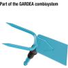 Serfouette Combisystem de Gardena : houe avec lame droite, 2 dents, largeur de travail 7,5 cm, en acier de haute qualité, revêtement Duroplast (3218-20)(7 5 cm)