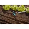 Serfouette Combisystem de Gardena : houe avec lame droite, 2 dents, largeur de travail 7,5 cm, en acier de haute qualité, revêtement Duroplast (3218-20)(7 cm)