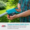 Taille-haies sans fil télescopique THS 42/18 V P4A Gardena, sans batterie : Taille-haies d&rsquo;une portée maximale de 3 m, longueur de la lame 42 cm, tête de coupe inclinable (14732-55)(sans batterie)