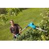 Taille-haies sur perche THS 500/48 sans batterie de Gardena : taille-haies 500 W, 3,5 m de portée, tête inclinable et manche télescopique, lame de 48 cm, butée de protection (8883-20)(Jusqu&rsquo;à 3 5 m)
