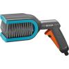 Gardena Cleansystem Brosse pour store : brosse pour lamelles en C ou Z, nettoyage facile des lamelles, tête de brosse rotative, avec raccord à l&rsquo;eau, verrouillage continu pratique(18850-20)