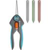 Gardena Couteau de récolte VeggieCut : couteau en acier inoxydable pour récolter, nettoyer et éplucher les légumes, manche antidérapant, va au lave-vaisselle (12211-20)(Set)