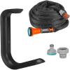 Gardena Liano Rangement de tuyau TapFix: Permet de ranger un tuyau Liano jusqu’à 20 m, montage sans vis, résistant aux UV et au gel, compatible avec filetage G 1, G 3/4 et G ½ pouces (18590-20)(15m + TapFix)