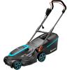 Gardena tondeuse à gazon électrique PowerMax 37/1800 G2: Tondeuse <500 m², puissance 1 800 W, largeur coupe 37 cm, volume bac 45 l, hauteur 35–65 mm, poignée ErgoTec Plus, rabattable (14637-20)