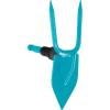 Serfouette Combisystem de Gardena : houe avec lame droite, 2 dents, largeur de travail 7,5 cm, en acier de haute qualité, revêtement Duroplast (3218-20)(7 cm)