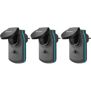 Adaptateur Smart Power de Gardena : connecteur commutable pour l&rsquo;extérieur pour Le raccordement d&rsquo;appareils électriques au Smart System de Gardena, p. ex. pour Pompes ou éclairages (19095-20)(3 pièces)