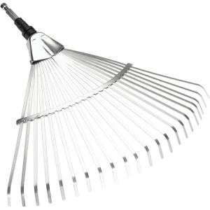 Balai à Gazon Acier Combisystem de Gardena : râteau à Feuillage, Largeur de Travail de 50 cm, idéal pour balayer Les déchets de Jardin, Compatible avec Tous Les Manches CS (3102-20)(Balai à gazon acier (50 cm))