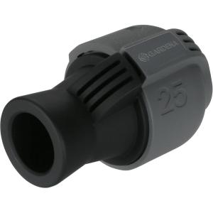 Coude 90° mâle de Gardena : pièce pour raccordement à l&rsquo;extrémité du tuyau, 25 mm x 1/2 Pouce, technologie de raccordement Quick&Easy, joint fileté auto-étanchéifiant (2780-20)(25 mm x 3/4&Prime; filetage femelle)
