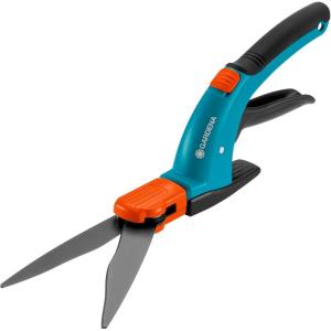 GARDENA Cisailles à gazon orientables Comfort: cisailles avec tranchants orientables à 360° pour droitiers et gauchers, tranchants dentelés pour une coupe précise, revêtement anti-adhésif (8734-20)(Cisaille à gazon orientable Comfort)