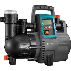 GARDENA Kit Smart Pressure Pump: Pompe d&rsquo;arrosage de surface 5000/5 à Commande Par App/Tablette, avec Passerelle Smart Gateway, Débit 5 000 L/H, Protection Contre le Fonctionnement à Sec (19106-20)(jusqu&rsquo;à 5000 l/h)