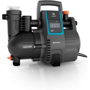 GARDENA Kit Smart Pressure Pump: Pompe d&rsquo;arrosage de surface 5000/5 à Commande Par App/Tablette, avec Passerelle Smart Gateway, Débit 5 000 L/H, Protection Contre le Fonctionnement à Sec (19106-20)(jusqu&rsquo;à 5000 l/h – commande par app)