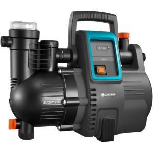GARDENA Kit Smart Pressure Pump: Pompe d&rsquo;arrosage de surface 5000/5 à Commande Par App/Tablette, avec Passerelle Smart Gateway, Débit 5 000 L/H, Protection Contre le Fonctionnement à Sec (19106-20)(jusqu&rsquo;à 4000 l/h)