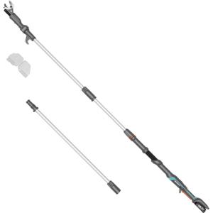 Gardena Cisaille à Arbres télescopique sans Fil HighCut 360/18V P4A Kit prêt à l’emploi :Ébrancheurs avec Manche télescopique pour Branches jusqu&rsquo;à 5 m de Haut, tête de Coupe pivotante (14776-20)(avec batterie)