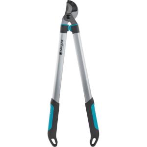 Gardena Coupe-Branches EasyCut 680 A : cisailles à Enclume pour la Coupe de Bois Dur et Sec, Anti-adhésif, poignée ErgoTec (12004-20)(Noir  Argent  Bleu Turquoise)
