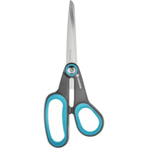 Gardena HerbCut : Ciseaux à herbes en acier inoxydable pour couper les herbes ligneuses, lame de 52 mm, manches en plastique recyclé, avec fonction défoliation pour le romarin par exemple (12214-20)(polyvalent)