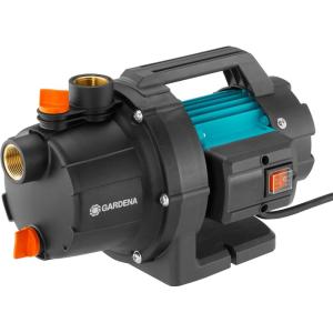 Gardena Pompe de jardin 3700/4 P Basic: Pompe d&rsquo;arrosage, débit 3700 l/h, puissance 800 W, longue durée de vie grâce à un arbre en inox, boîtier en fonte, possibilité de raccord arroseur (9015-47)