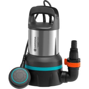 Gardena Pompe submersible eau claire 8600, Acier inoxydable, Noir, Bleu, jusqu&rsquo;à 8.600 l/h – Flotteur(jusqu&rsquo;à 11.000 l/h – Flotteur)