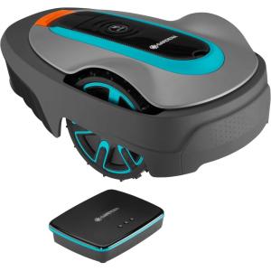Gardena Tondeuse Robot Smart SILENO Life 1000 m² Set: Technologie Lona IA innovante, réglage Via Application, SensorControl, pour pentes 35% Max, passerelle Smart, FR-Version (19702-66)(600m2)