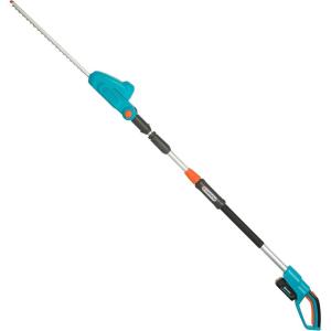 Taille-haies sans fil télescopique THS 42/18 V P4A Gardena, sans batterie : Taille-haies d&rsquo;une portée maximale de 3 m, longueur de la lame 42 cm, tête de coupe inclinable (14732-55)(avec batterie)