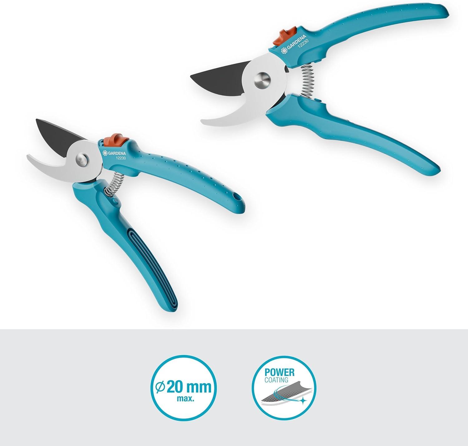 imageGardena EcoLine Scateur Scateur durable avec coupe bypass essuielame et coupefil 18 mm de diamtre de coupe poigne ergonomique 122102020mm