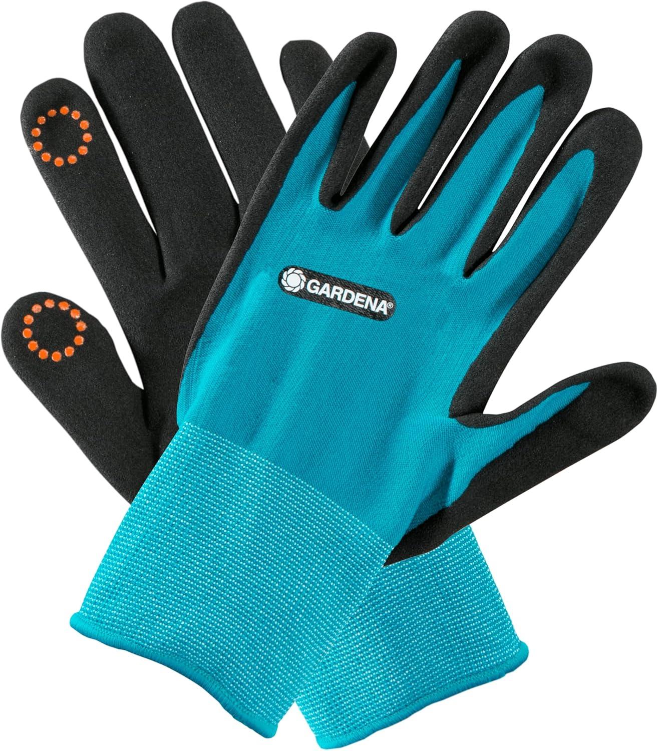 imageGardena Gant Jardin Entretien 8M Gants pr travaux de Jardin et Entretien exigeants adhxe9rence Opt Tissu en Maille Respirante Design xab Mobile Touch xbb pour Utilisation Smartphone 1150120M Lot de 1