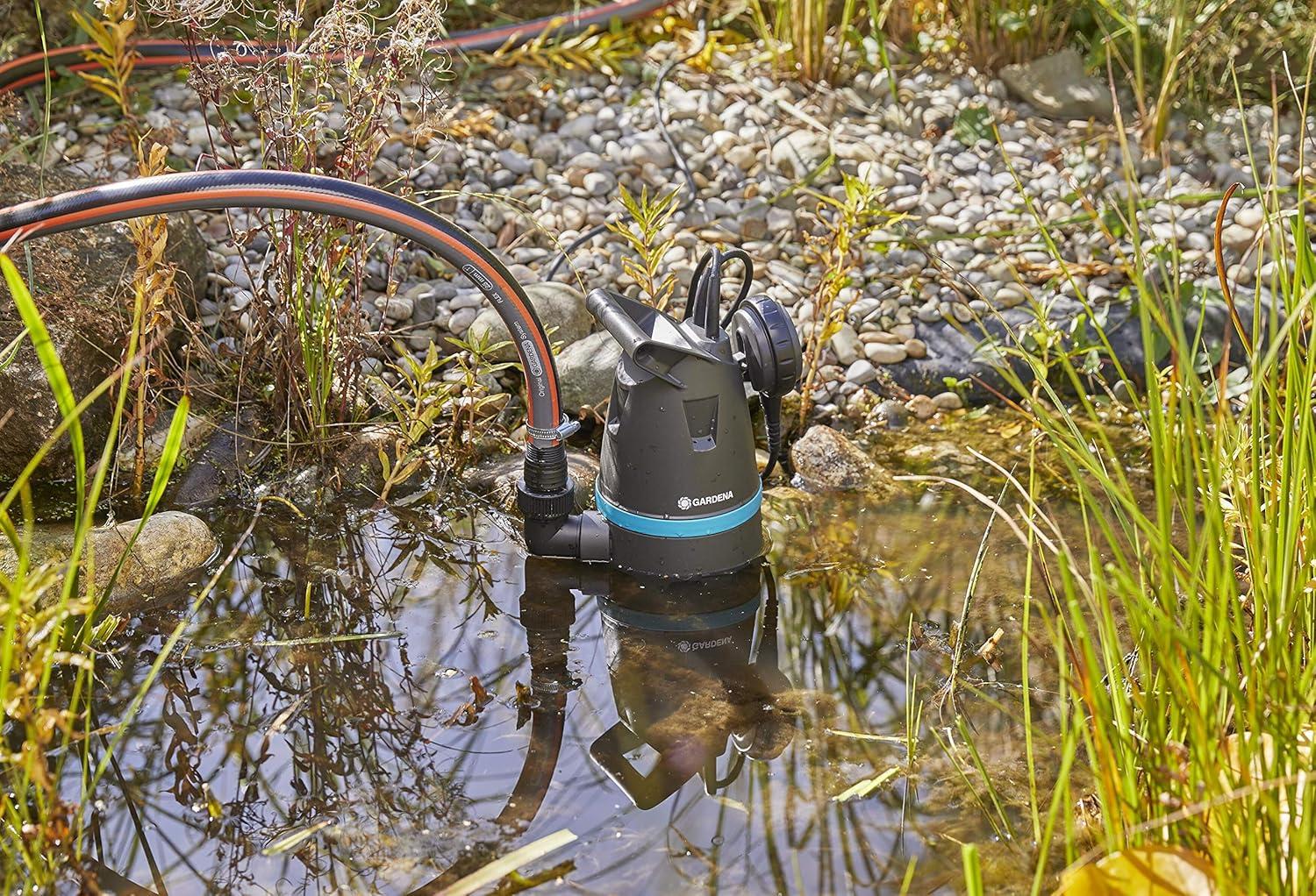 imageGardena Pompe submersible pour eaux uses 10500 Basic Pompe submersible dbit de 10 500 lh Interrupteur flotteur rglable avec fonction de fonctionnement continu 900847