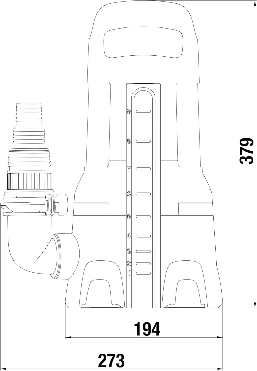 imageGardena Pompe vac subm pr eaux uses 20000 Aquasensor Pompe submersible dbit 20000 lh pr part salet 35 mm tech Aquasensor innovante 750 W 0904420Unique