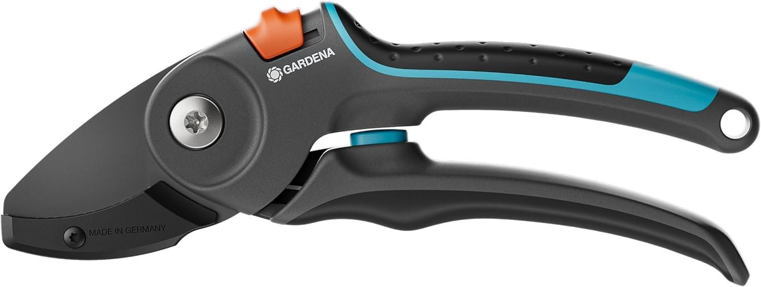 imageGardena Scateur de jardin PremiumCut Pro coupe enclume pour bois sec diamtre de coupe 24 mm poignes ergonomiques lames PowerCoating fabriqu en Allemagne 1225020Ouverture des poignes fixes