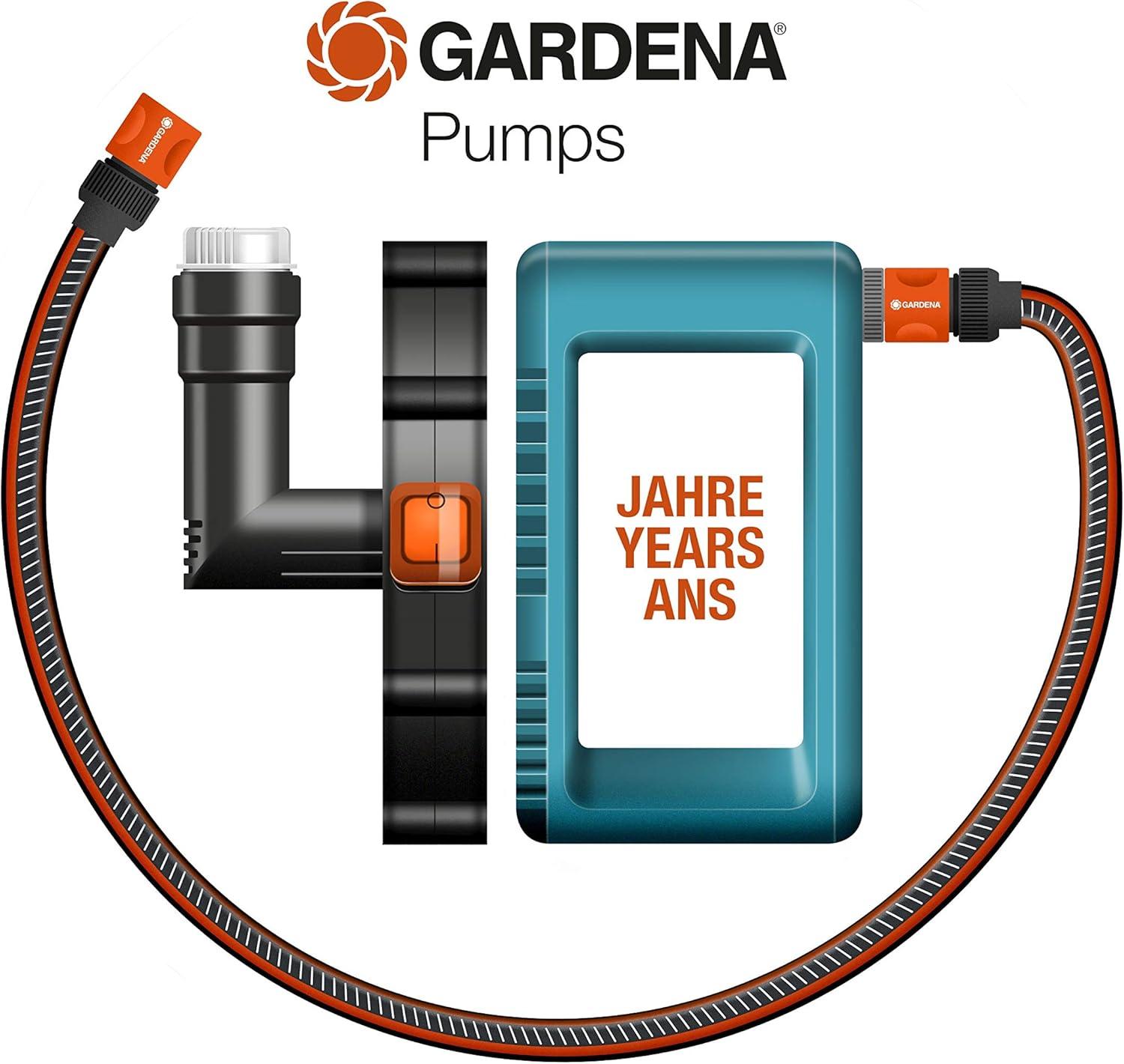 imageGardena pompe pour collecteur deau de pluie 20002 Li18 pompe immerge filtre intgr dbit de 2 000 lh puissante avec batterie 1749612000 lh sans Batterie