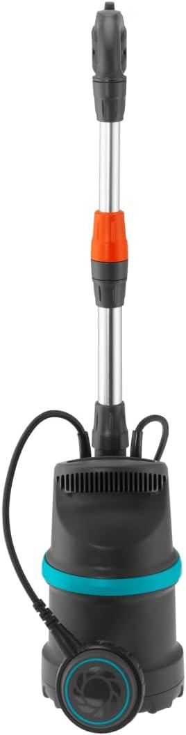 imageGardena pompe pour collecteur deau de pluie 20002 Li18 pompe immerge filtre intgr dbit de 2 000 lh puissante avec batterie 1749614000 lh avec cble
