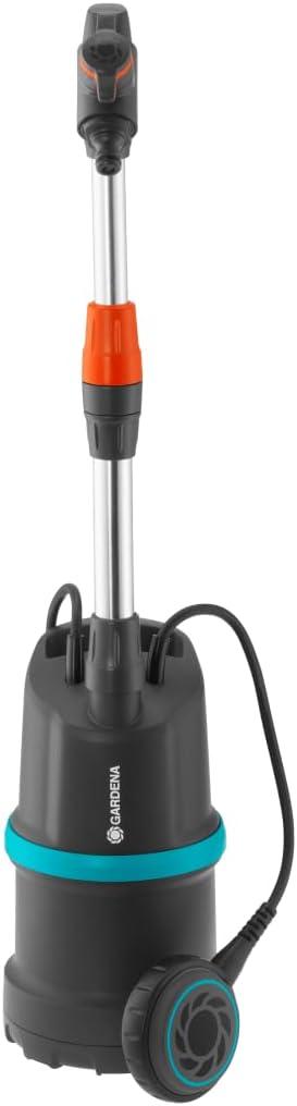 imageGardena pompe pour collecteur deau de pluie 20002 Li18 pompe immerge filtre intgr dbit de 2 000 lh puissante avec batterie 1749614000 lh avec cble