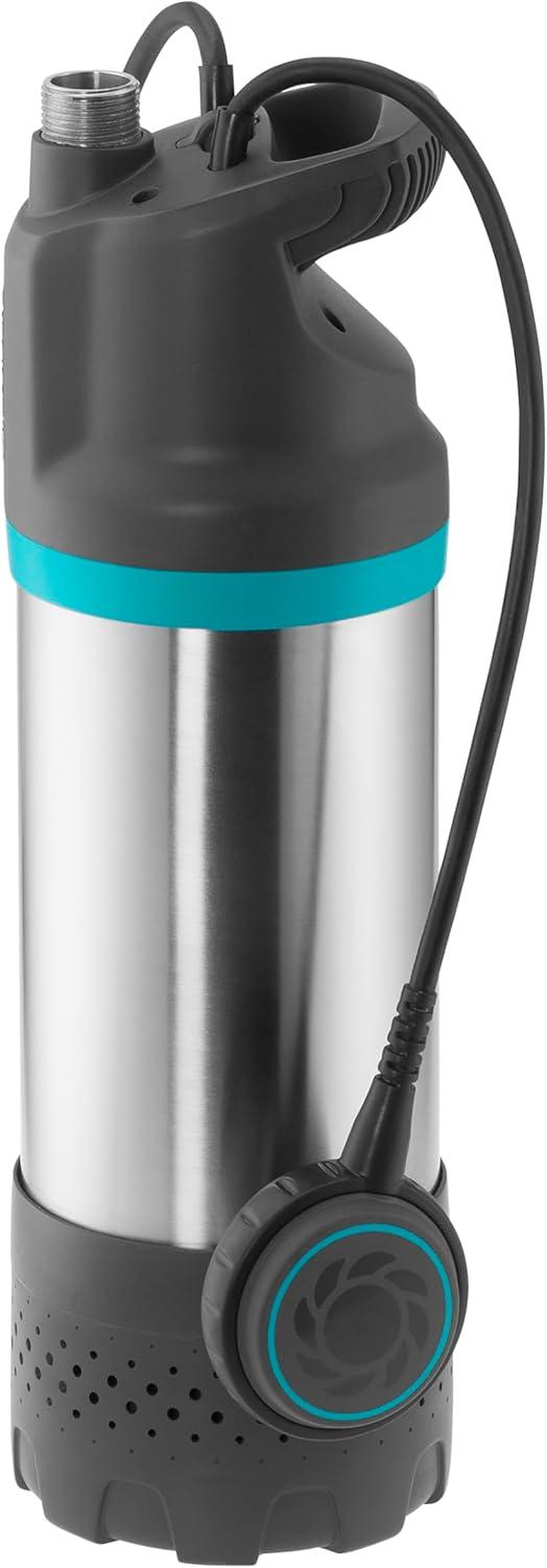 imagePompe immerge Gardena 59004 inox pompe immerge auto dbit de 5 900 lh avec filtre impurets fonctionnement silencieux protection contre le fonctionnement sec intgr 1768205900 lh avec interrupteur flotteur