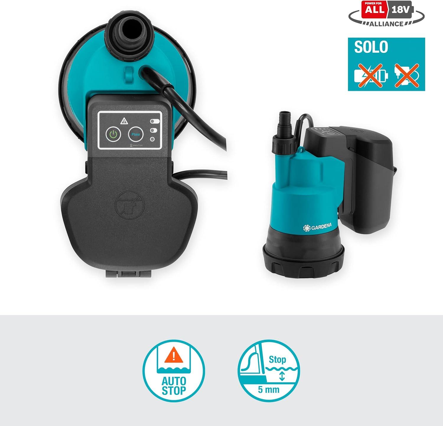 imageSet ppe dvac sub ss fil 20002 18 V P4A Gardena Ppe vac sub s fil aspir plat filtre protec marche sec dbit max 2 000 lh ac batterie 18 V P4A 1460061sans batterie