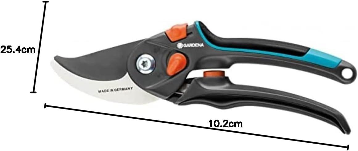 imageSxe9cateur ajustable xe0 lame franche Comfort BSXL de Gardena sxe9cateur pour brindilles et branches ligneuses diamxe8tre de coupe max 24 mm ouverture en continu de la poignxe9e 890520Unique