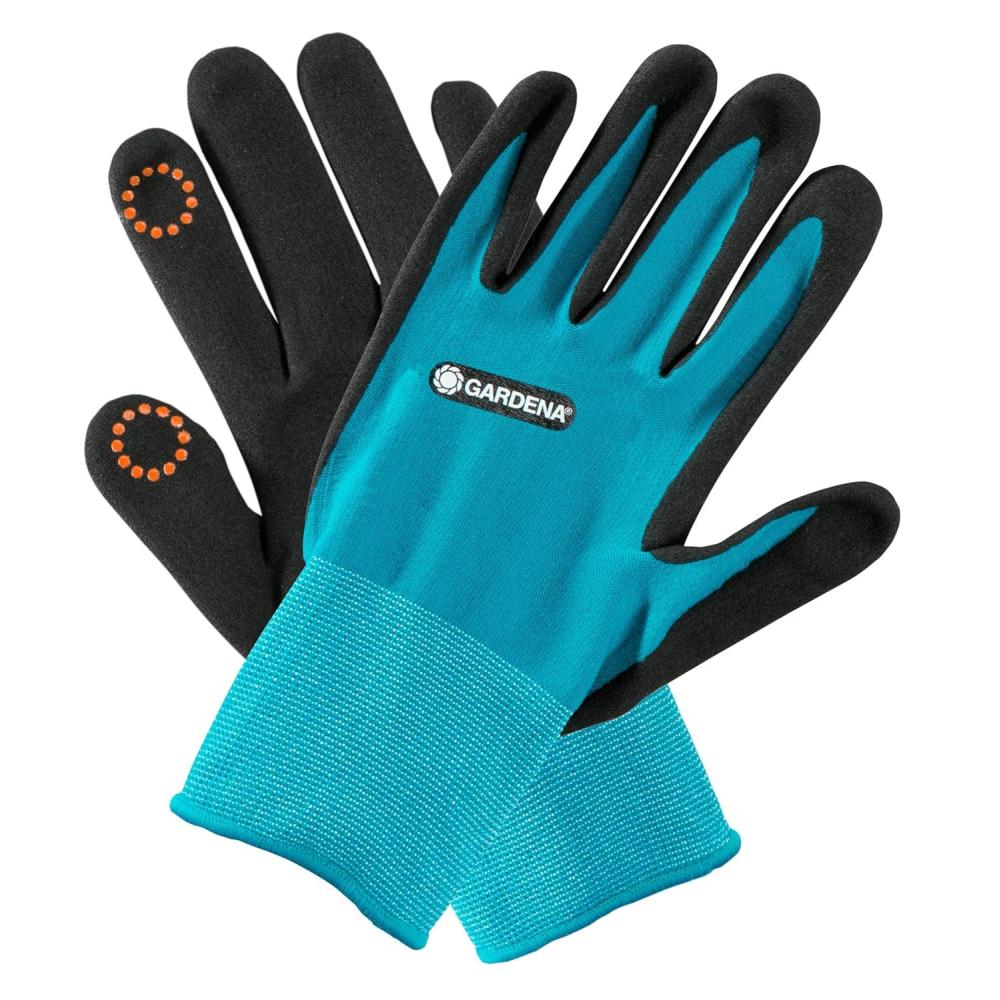 imageGant jardinage et sol 9L Gardena Gants pour travaux jardinage et sol impermable avec revtement en nitrile design spcial mobile touch pour utilisation de smartphone 1151220simple