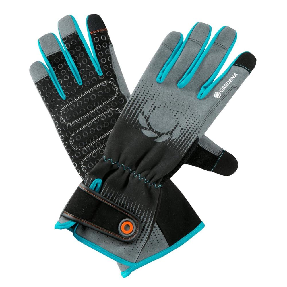 imageGardena Gant pour rosiers 8M Gants de jardinage en aramide respirants protection optimale des poignets lors de la coupe design spcial mobile touch pour utilisation de smartphone 1154020Unique