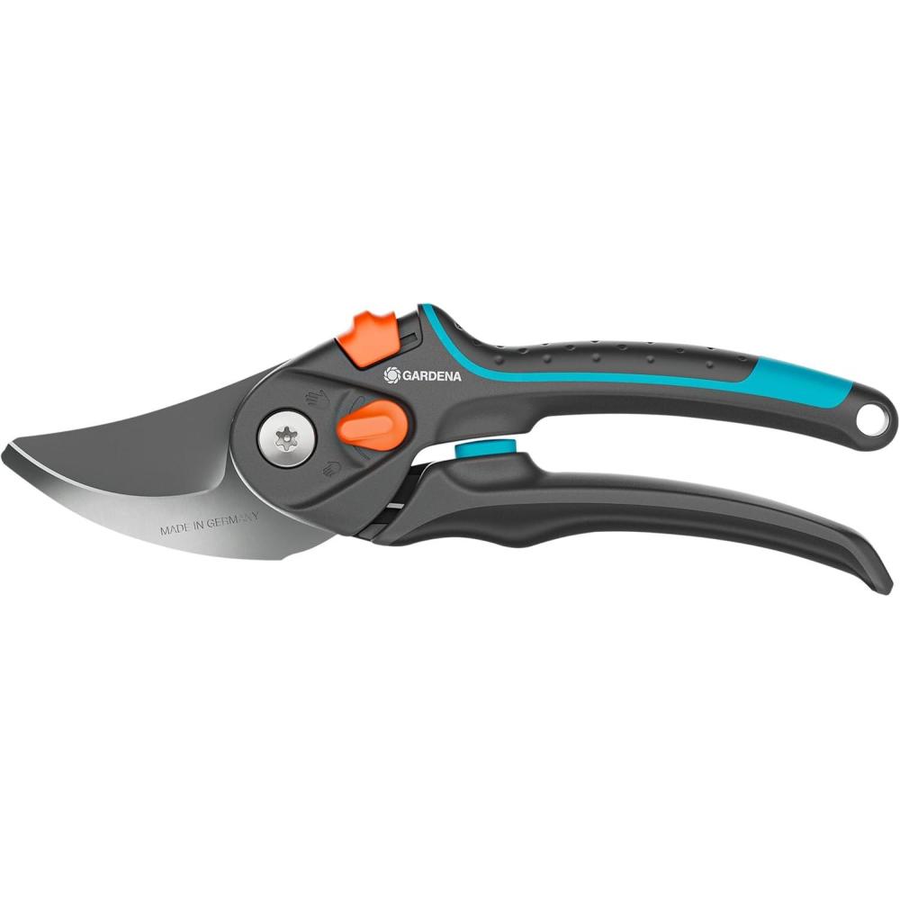 imageGardena Scateur de jardin PremiumCut Pro coupe enclume pour bois sec diamtre de coupe 24 mm poignes ergonomiques lames PowerCoating fabriqu en Allemagne 1225020Variable en continu
