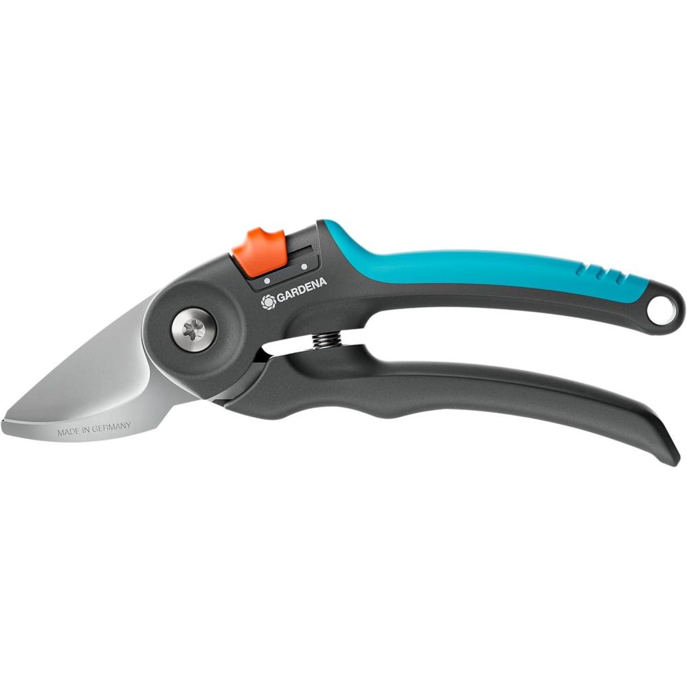 imageGardena Scateur de jardin PremiumCut coupe enclume pour bois sec diamtre de coupe 20 mm poignes ergonomiques lames PowerCoating fabriqu en Allemagne 1224020Poignes ouverture fixe