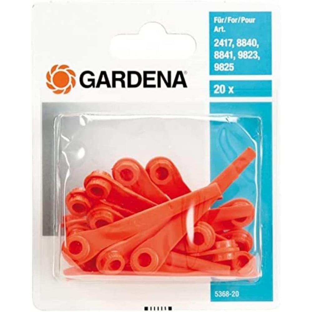 imageLames de rechange RotorCut de Gardena lames de rechange pour tondeuse gazoncoupebordures sur batterie interchangeables lot de 20 536820Outdoor Living