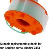 Bobine de fil de coupe Gardena : bobine de fil remplaçable pour coupe-bordures et tondeuses turbo, et coupe-herbe (5369-20)(Unique)