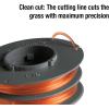Bobine de fil de coupe Gardena : bobine de fil remplaçable pour coupe-bordures et tondeuses turbo, et coupe-herbe (5372-20)