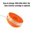 Cassette de fil de coupe complète de Gardena : bobine de fil de rechange pour coupe-bordures et tondeuses turbo, et coupe-herbe (5371-20)(simple)