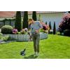 Coupe-bordures électrique PowerCut 650/28 Gardena : à cercle de coupe 280 mm, poignée télescopique réglable, tête de coupe pivotante et articulée, étrier de protection des plantes rabattable (9874-20)(Ø 28cm | 650W performance)