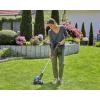 Coupe-bordures électrique PowerCut 650/28 Gardena : à cercle de coupe 280 mm, poignée télescopique réglable, tête de coupe pivotante et articulée, étrier de protection des plantes rabattable (9874-20)(Ø 25cm | 450W performance)