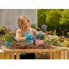 Gant jardi ent 9/L Gardena : Gants pr travaux de jardinage entretien, adhérence optimale, tissu en maille respirante, design « mobile touch » pr smartphone (11508-20)